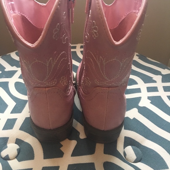 Toddler pink cowboy boots, Sz 9 - Picture 3 of 3